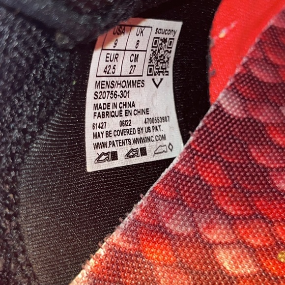 Saucony Endorphin Speed 3 Orange Dragon Scale Running Shoes Mens 9 - Picture 5 of 5